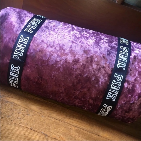 VS Victoria Secret PINK Mauve Velvet Duffle Bag ❤️ - Picture 2 of 4